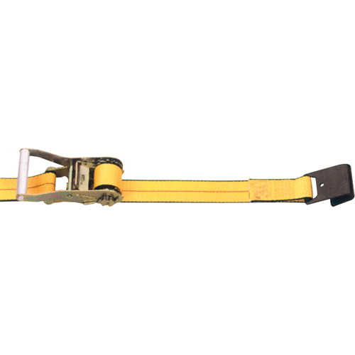 Ratchet Straps, Flat Hook, 2" W x 30' L, 3335 lbs. (1513 kg) Working Load Limit Chandler Sales