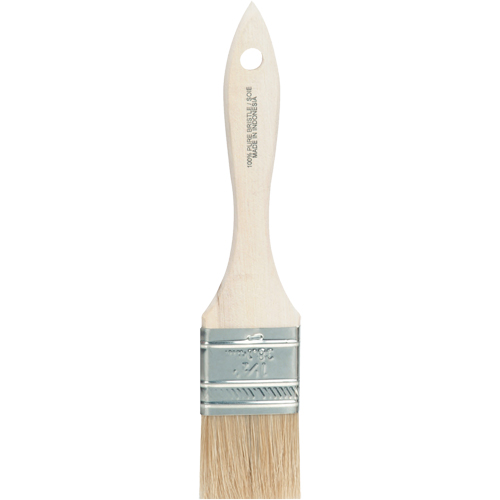 Pinceau &agrave; soies rases, Soie blanche, Manche Bois, Largeur de 1-1/2" Chandler Sales