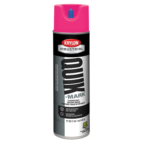 Peinture de marquage industrielle invers&eacute;e &agrave; base de solvant Quik-Mark, 17 oz, Canette a&eacute;rosol Chandler Sales