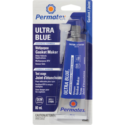 Ultra Blue&reg; Gasket Maker, 80 ml, Tube, Blue Chandler Sales