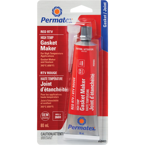 Hi-Temp Red RTV Gasket Maker, Tube, Red Chandler Sales
