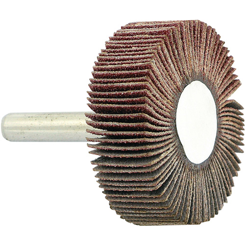 Shaft Mounted Flapwheel, 80 Grit, 1-1/2" x 1/2" x 1/4" Chandler Sales