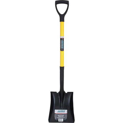 Square Point Shovel, Fibreglass, Tempered Steel Blade, D-Grip Handle, 32-1/2" Long Chandler Sales