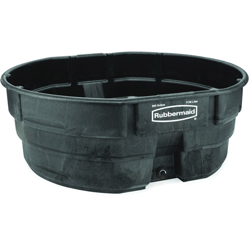 Stock Tank, 69" D x 63.25" W x 25" H, 2500 lbs. Capacity, Black Chandler Sales
