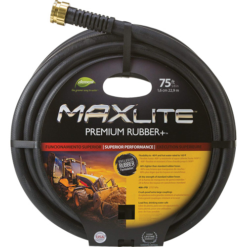 Commercial Duty Hoses, Rubber, 5/8" dia. x 75' Chandler Sales