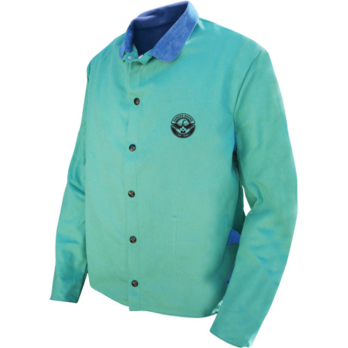 Veste de soudage Gander Brand Banox FR, Coton/Cuir, 2T-Grand, Vert Chandler Sales