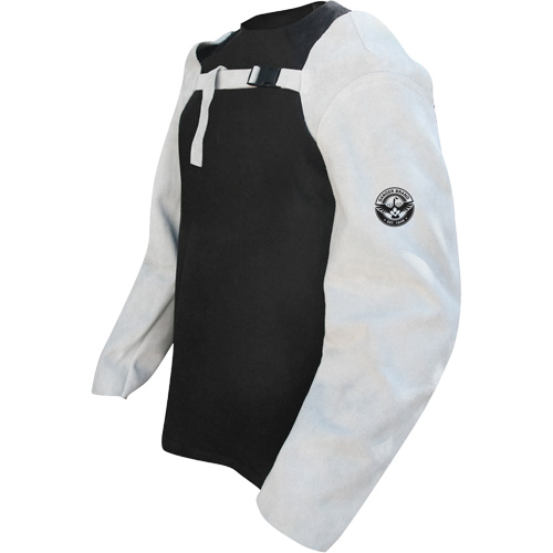 Manchons de soudage en cuir, 24" lo, Gris perle Chandler Sales