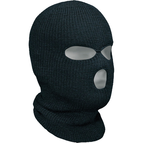 Classic 3-Hole Balaclava, Acrylic, Black Chandler Sales