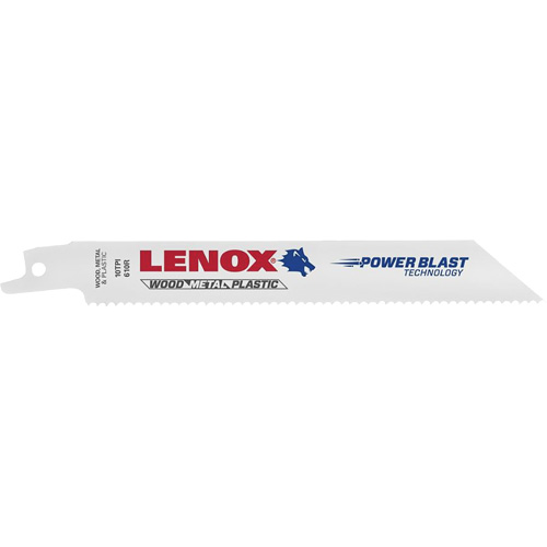 General Purpose Reciprocating Saw Blades, Bi-Metal, 10 TPI, 8" L x 3/4" W Chandler Sales