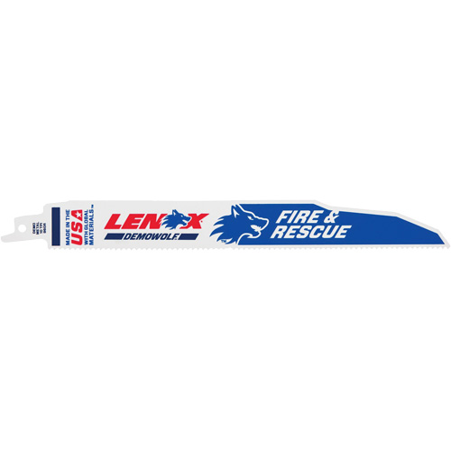 Lame de scie alternative DEMOWOLF, Bim&eacute;tal, 6 Dents par pouce, 9" lo x 7/8" la Chandler Sales