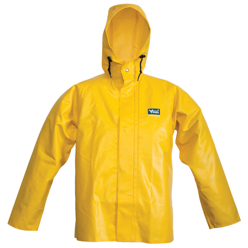 Manteau &agrave; capuchon Journeyman, Polyester/PVC, Grand, Jaune Chandler Sales