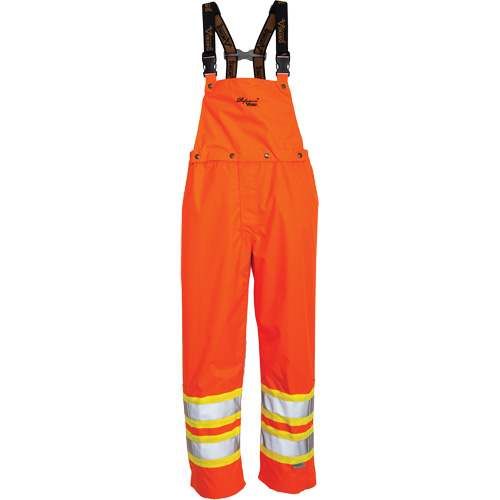 Journeyman&reg; 300D Bib Pants, Polyester, Large, High Visibility Orange Chandler Sales