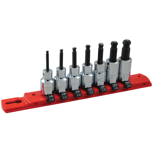 SAE Ball-Nose Socket Set, 7 Pcs Chandler Sales