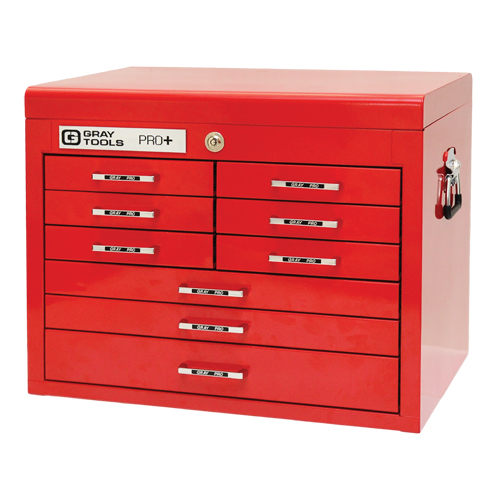 PRO+ Series Top Chest, 26" W, 9 Drawers, Red Chandler Sales