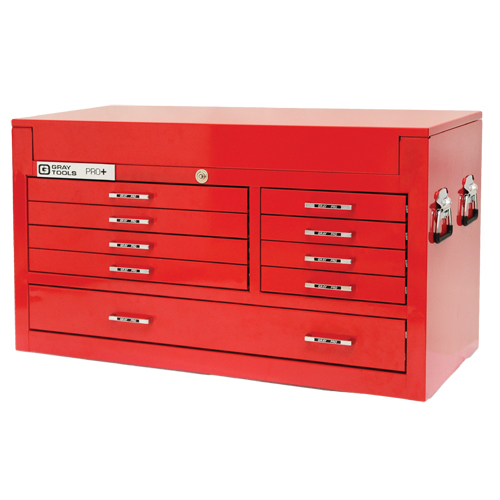 PRO+ Series Top Chest, 42" W, 9 Drawers, Red Chandler Sales