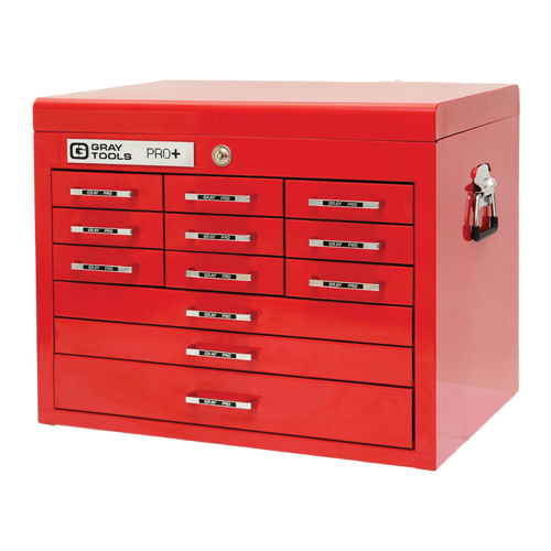 PRO+ Series Top Chest, 26" W, 12 Drawers, Red Chandler Sales