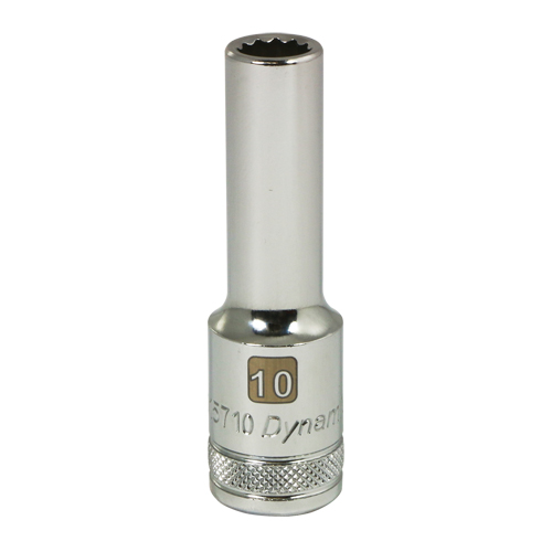 Metric Socket, 10 mm, 1/2" Drive, 12 Points, Deep Chandler Sales