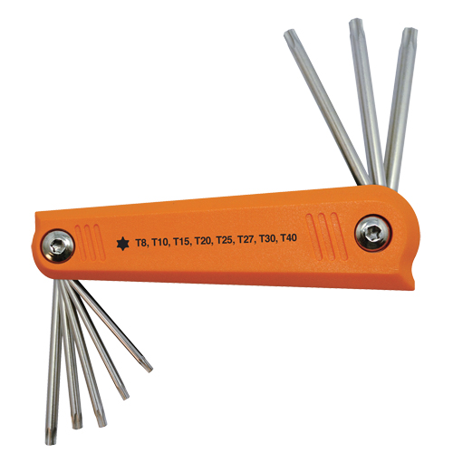 Jeu de cl&eacute;s hexagonales repliables, 8 mcx, Torx Chandler Sales