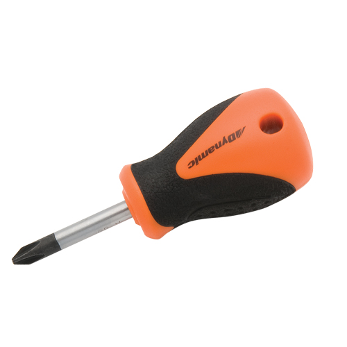 Philips Stubby Screwdriver, #2, 3-4/5" L, Cushion Grip Handle Chandler Sales