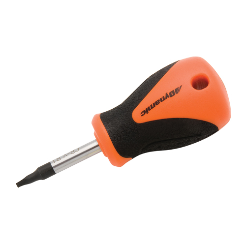 Tournevis court pour vis &agrave; t&ecirc;te carr&eacute;e creuse, Tige de #2, Ronde, 3-4/5" lo, Prise en Plastique/Bois/Coussin&eacute;e Chandler Sales