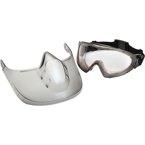Capstone&reg; Shield Safety Goggles with Removable Faceshield, Clear Lens, Anti-Fog, Direct/Closed Vent Chandler Sales