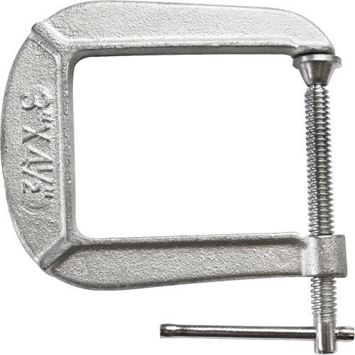 Light-Duty C-Clamp, 3" (76 mm) Capacity, 4-1/2" (114 mm) Throat Depth Chandler Sales