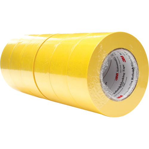 Automotive Refinish Masking Tape 388N, 48 mm (2") x 55 m (180'), Yellow Chandler Sales