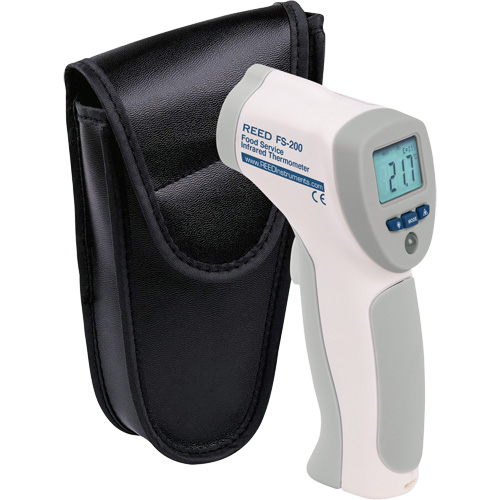 Food Service Infrared Thermometer, -4°- 392° F ( -20° - 200° C )/-58°- 4° F ( -50° - -20° C ), 8:1, Fixed Emmissivity Chandler Sales