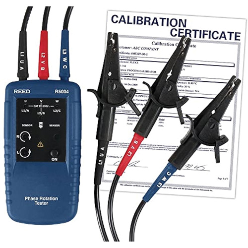 Phase and Motor Rotation Tester with ISO Certificate Chandler Sales