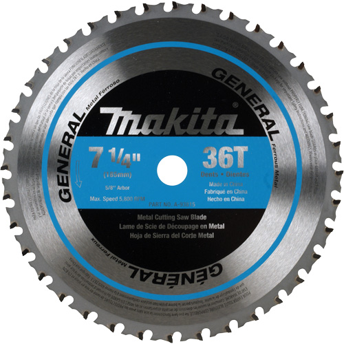 Lame de scie &agrave; pointes au CERMET, 7-1/4", 36 dents, Pour M&eacute;tal Chandler Sales