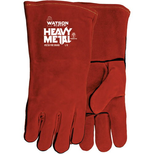 Gants de soudage Fire Brand, Cuir de vache refendu, Taille Taille unique Chandler Sales