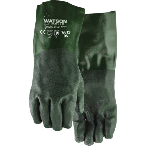 Dura Dip Gloves, 12" L, PVC, Jersey Inner Lining Chandler Sales