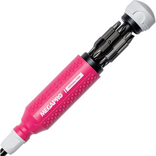 Tournevis multi embouts Original Pink 15-en-1, 8-37/50" lo, Prise Textur&eacute; Chandler Sales