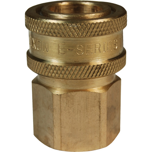 DQC E-Series Straight-Through Interchange Coupler, Brass, 3/4", Female NPTF, 1700 PSI Chandler Sales