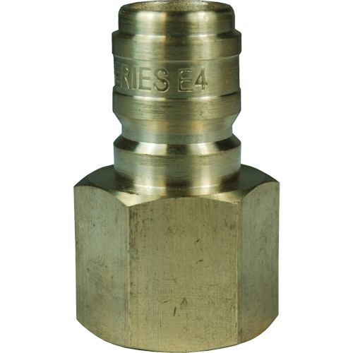 Bouchon d'interconnecteur &agrave; passage direct DQC de s&eacute;rie E, Laiton, 3/4", NPTF femelle, 1700 PSI Chandler Sales