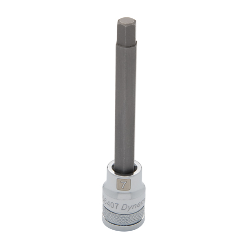 Long Metric Bit Socket, 10 mm x 3-5/8" L, 3/8" Drive Chandler Sales