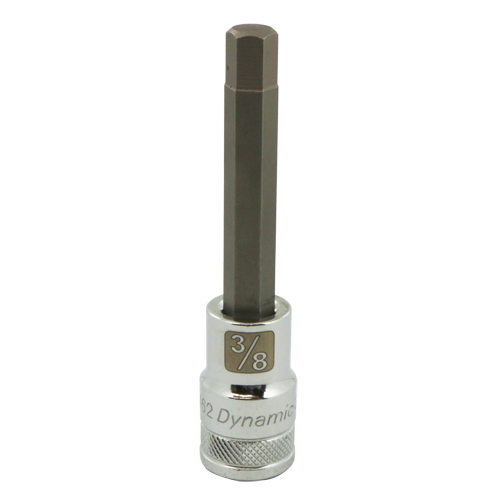 SAE Long Bit Socket, 3/8" x 3.94" L, 1/2" Drive Chandler Sales