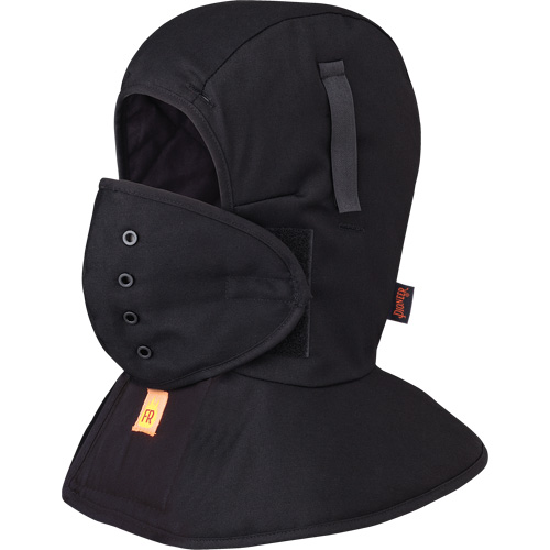 565A Doublure matelass&eacute;e FR &agrave; long col pour casque, Noir, Coton Chandler Sales