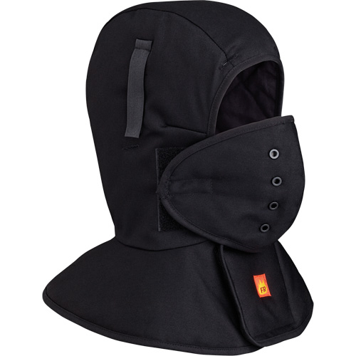 565A Doublure matelass&eacute;e FR &agrave; long col pour casque, Noir, Coton Chandler Sales