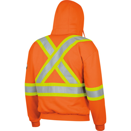 338SF Flame-Resistant Zip Style Hoodie, Men's, X-Large, High Visibility Orange, 22 cal/cm² Chandler Sales