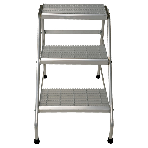 Escabeau en aluminium, 3 marches, 34-9/16" x 22-13/16" x Hauteur 30" Chandler Sales