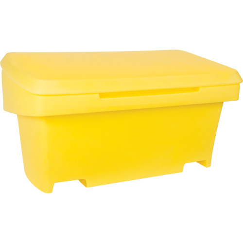 Heavy-Duty Outdoor Salt and Sand Storage Container, 24" x 48" x 24", 10 cu. Ft., Yellow Chandler Sales