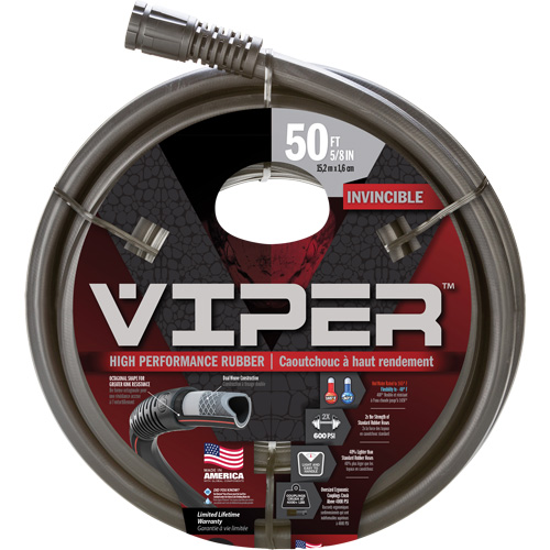 Tuyau haute performance Viper, Caoutchouc, 5/8" dia x 50' Chandler Sales