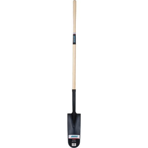 Heavy-Duty Drain Spade, Carbon Steel, 16" x 6" Blade, 45" L, Straight Handle Chandler Sales