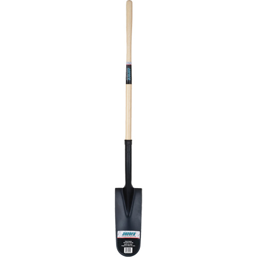 Drain Spade Shovel, Tempered Steel, 14" x 6" Blade, 46" L, Straight Handle Chandler Sales