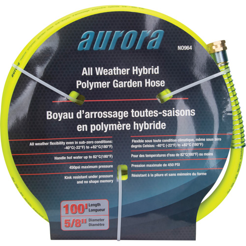 Hybrid Garden Hose, Copolymer, 5/8" dia. x 100' Chandler Sales