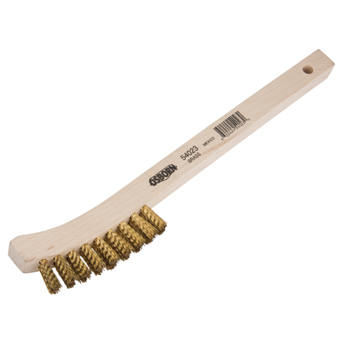 Petites brosses de nettoyage, Laiton, 2 x 9 rangs de fils, Longueur 8-5/8 Chandler Sales