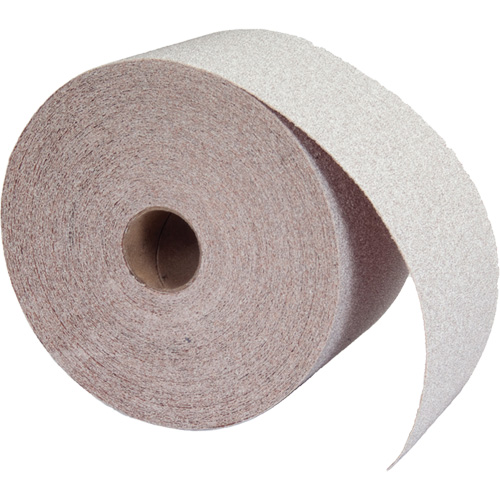 Rouleau de papier abrasif PSA sans chargement, Oxyde d'aluminium, 2-3/4" la x 90' lo, Grain 120 Chandler Sales