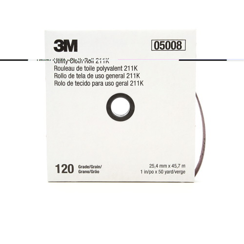 Utility Roll 211K, Aluminum Oxide, 1" W x 150' L, 120 Grit Chandler Sales