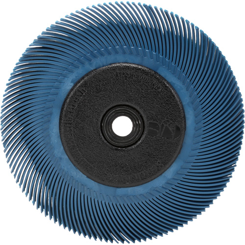 Brosse radiale en soies Scotch-Brite, C&eacute;ramique, Grain 400, 6" dia. Chandler Sales